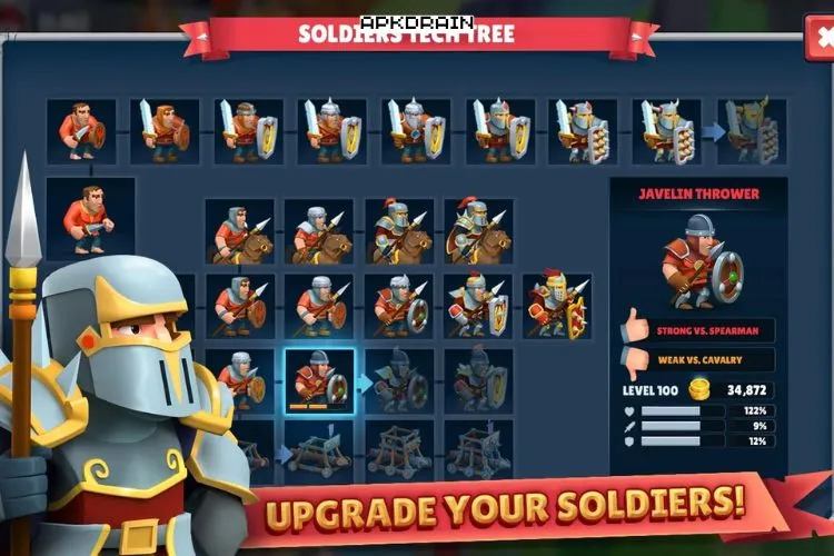 game of warriors mod apk unlimited money and coins